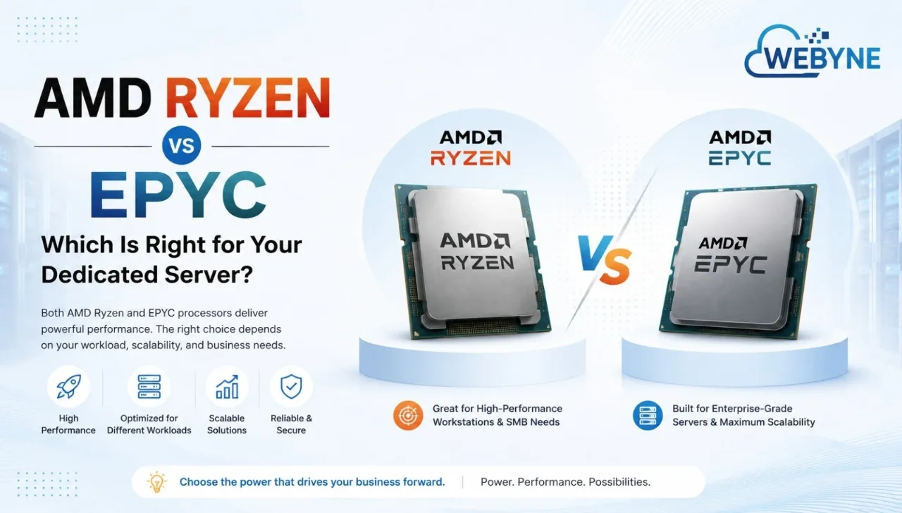 AMD Ryzen vs EPYC: Which Is Right for Your Dedicated Server?